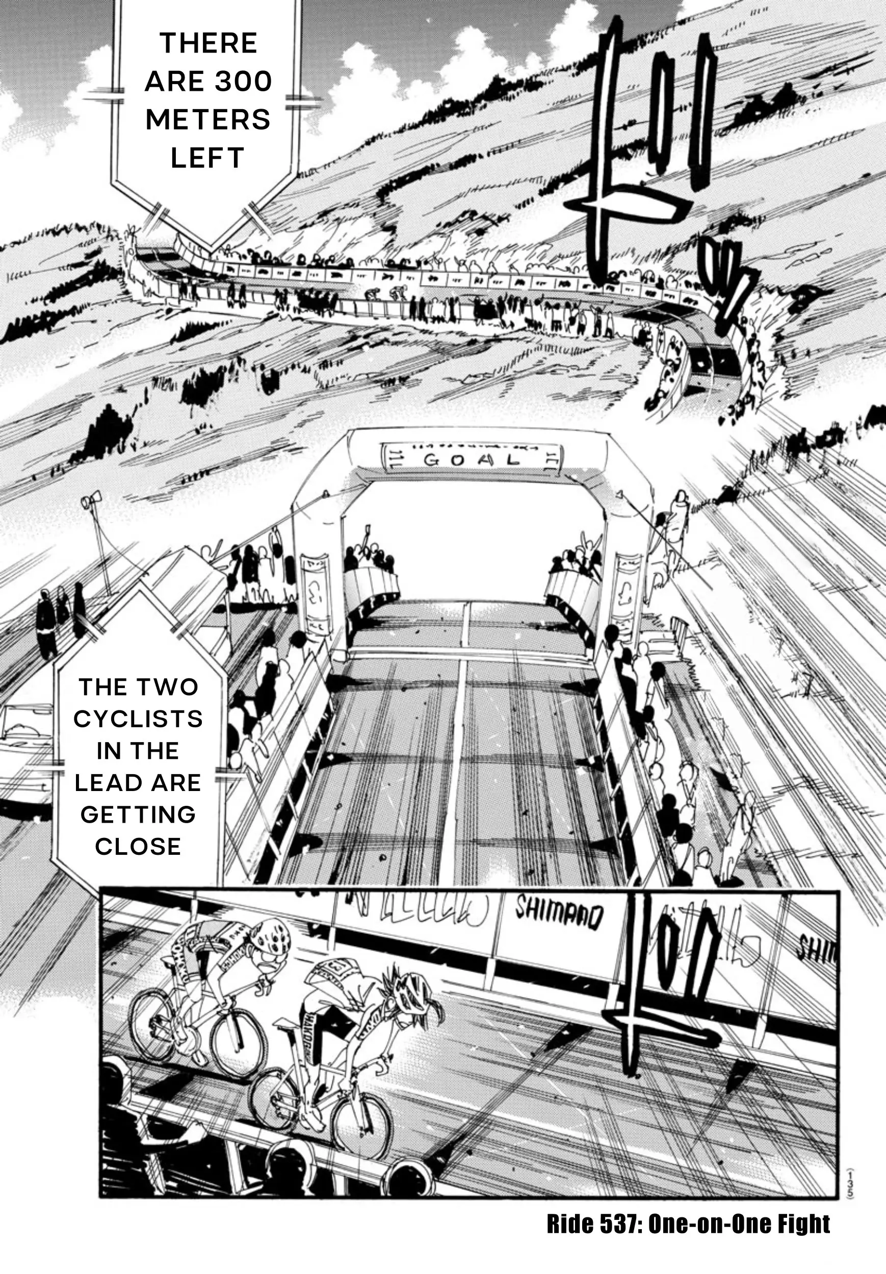 Yowamushi Pedal - Vol.63 Chapter 537: One-On-One Fight