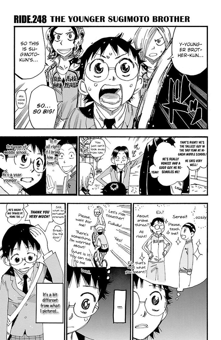 Yowamushi Pedal - Vol.29 Chapter 248 : The Younger Sugimoto Brother