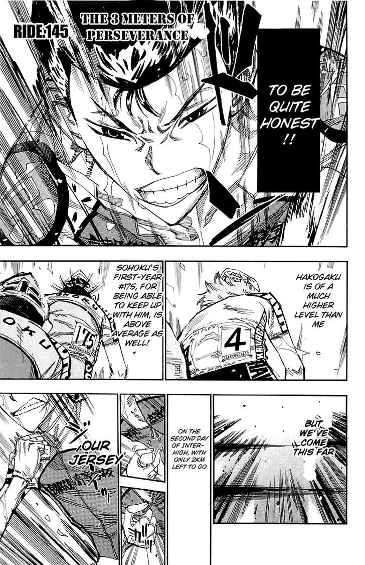 Yowamushi Pedal - Vol.17 Chapter 145 : The 3 Meters Of Perseverance