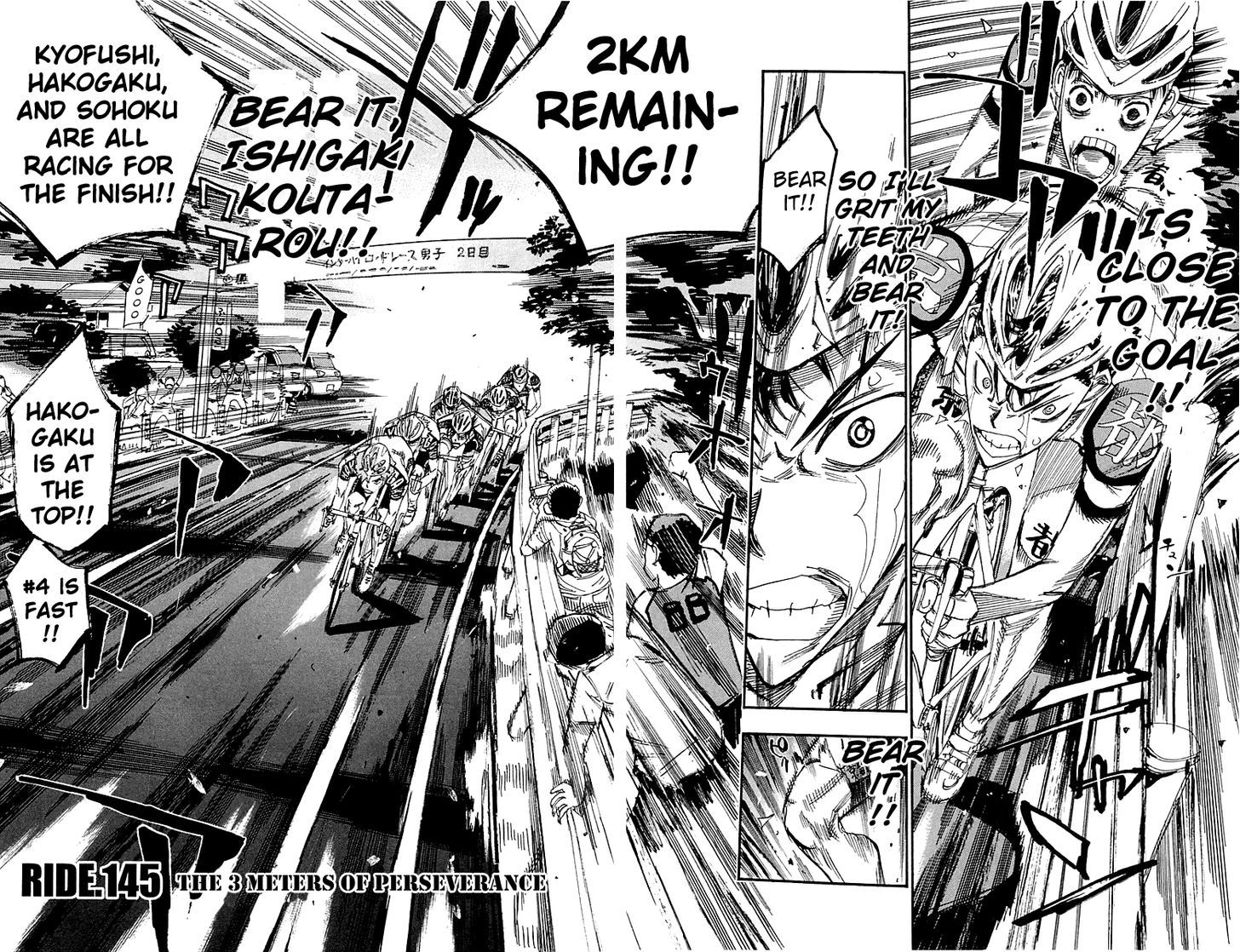 Yowamushi Pedal - Vol.17 Chapter 145 : The 3 Meters Of Perseverance