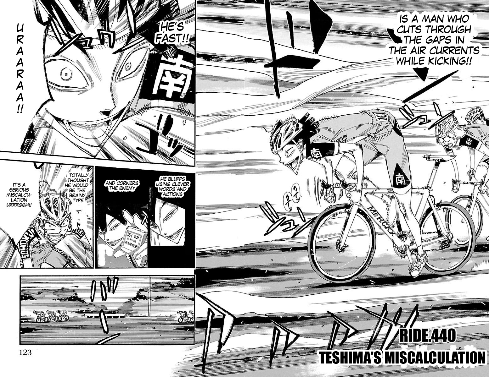 Yowamushi Pedal - Vol.51 Chapter 440: Teshima's Miscalculation