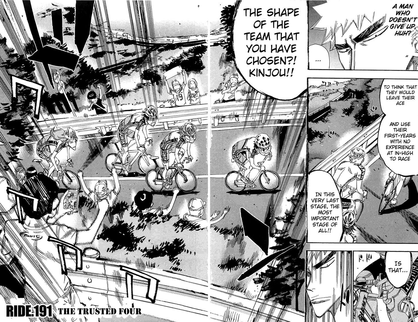 Yowamushi Pedal - Vol.23 Chapter 191 : The Trusted Four