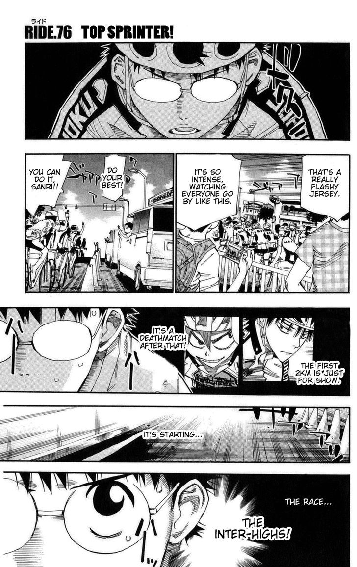 Yowamushi Pedal - Vol.9 Chapter 76 : Top Sprinter!