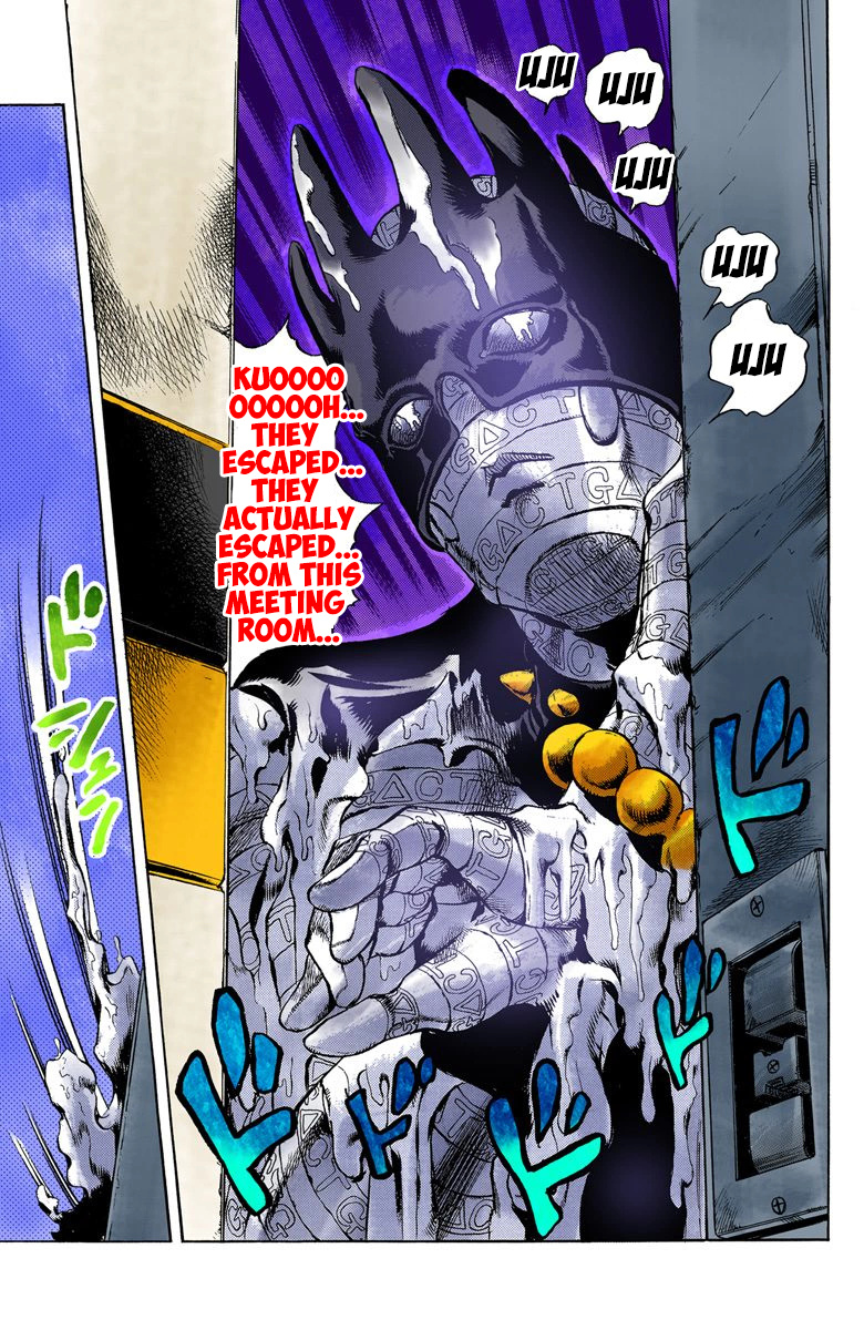 Jojo's Bizarre Adventure Part 5 - Vento Aureo - Vol.2 Chapter 17: The Visitor Part 7