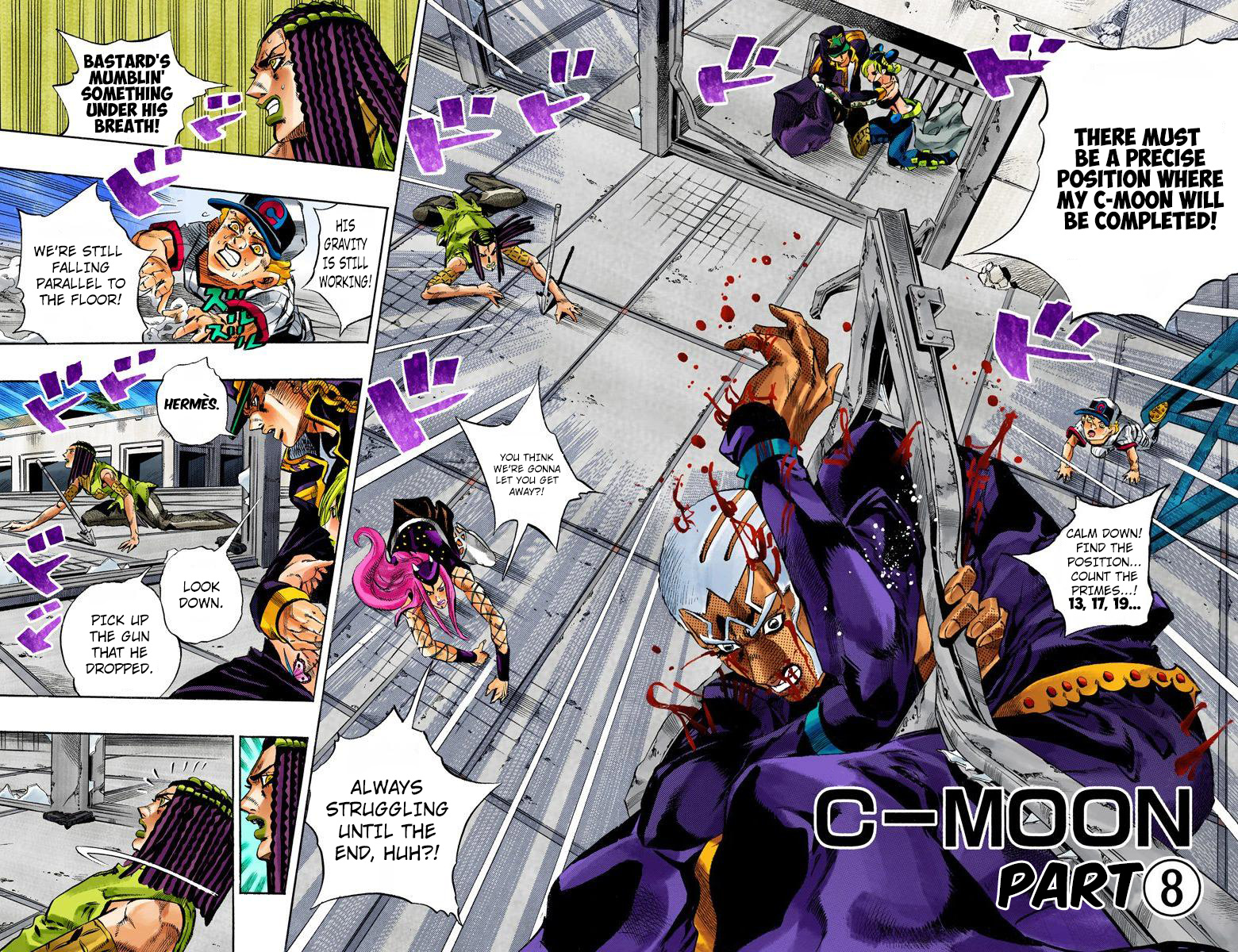 Jojo's Bizarre Adventure Part 5 - Vento Aureo - Vol.17 Chapter 148: C-Moon Part 8