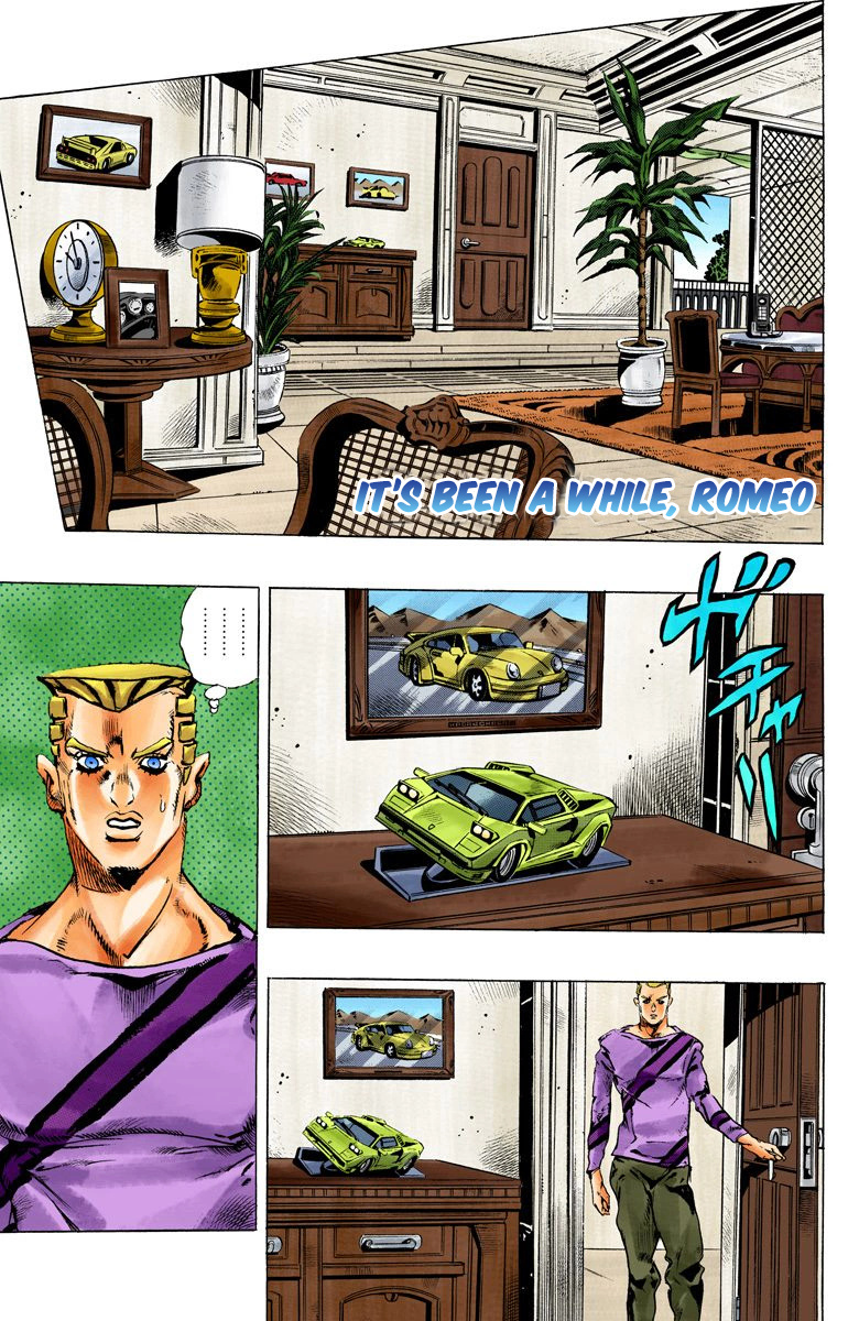 Jojo's Bizarre Adventure Part 5 - Vento Aureo - Vol.13 Chapter 111: It's Been A While, Romeo