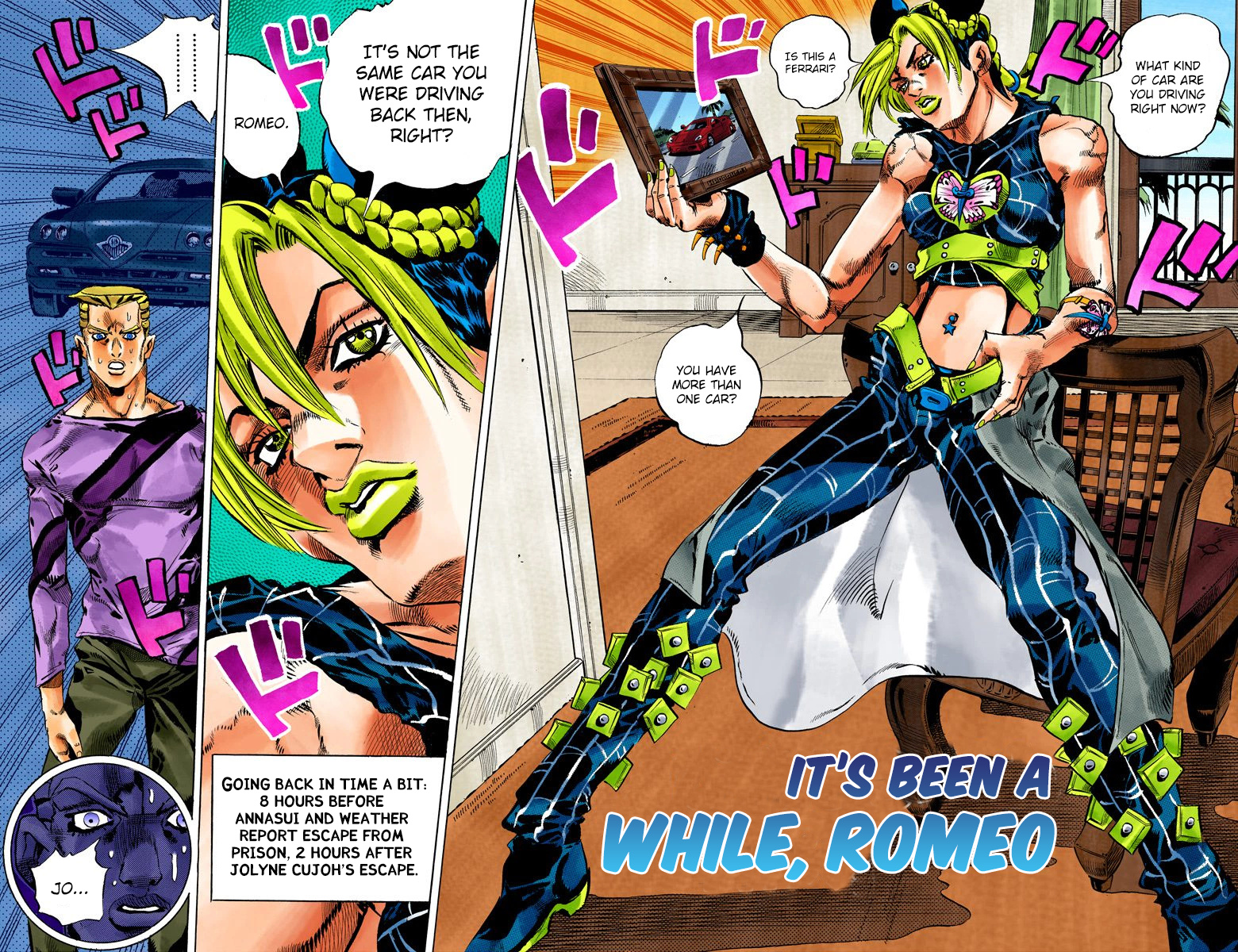 Jojo's Bizarre Adventure Part 5 - Vento Aureo - Vol.13 Chapter 111: It's Been A While, Romeo