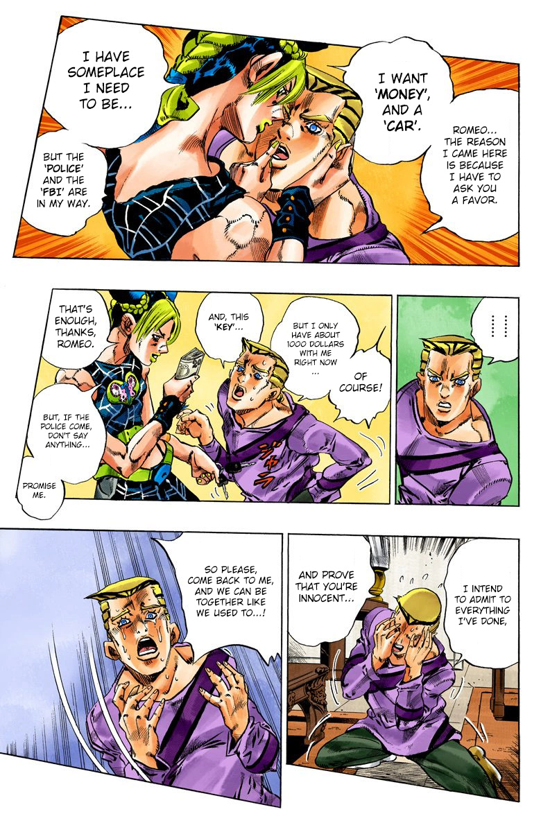 Jojo's Bizarre Adventure Part 5 - Vento Aureo - Vol.13 Chapter 111: It's Been A While, Romeo