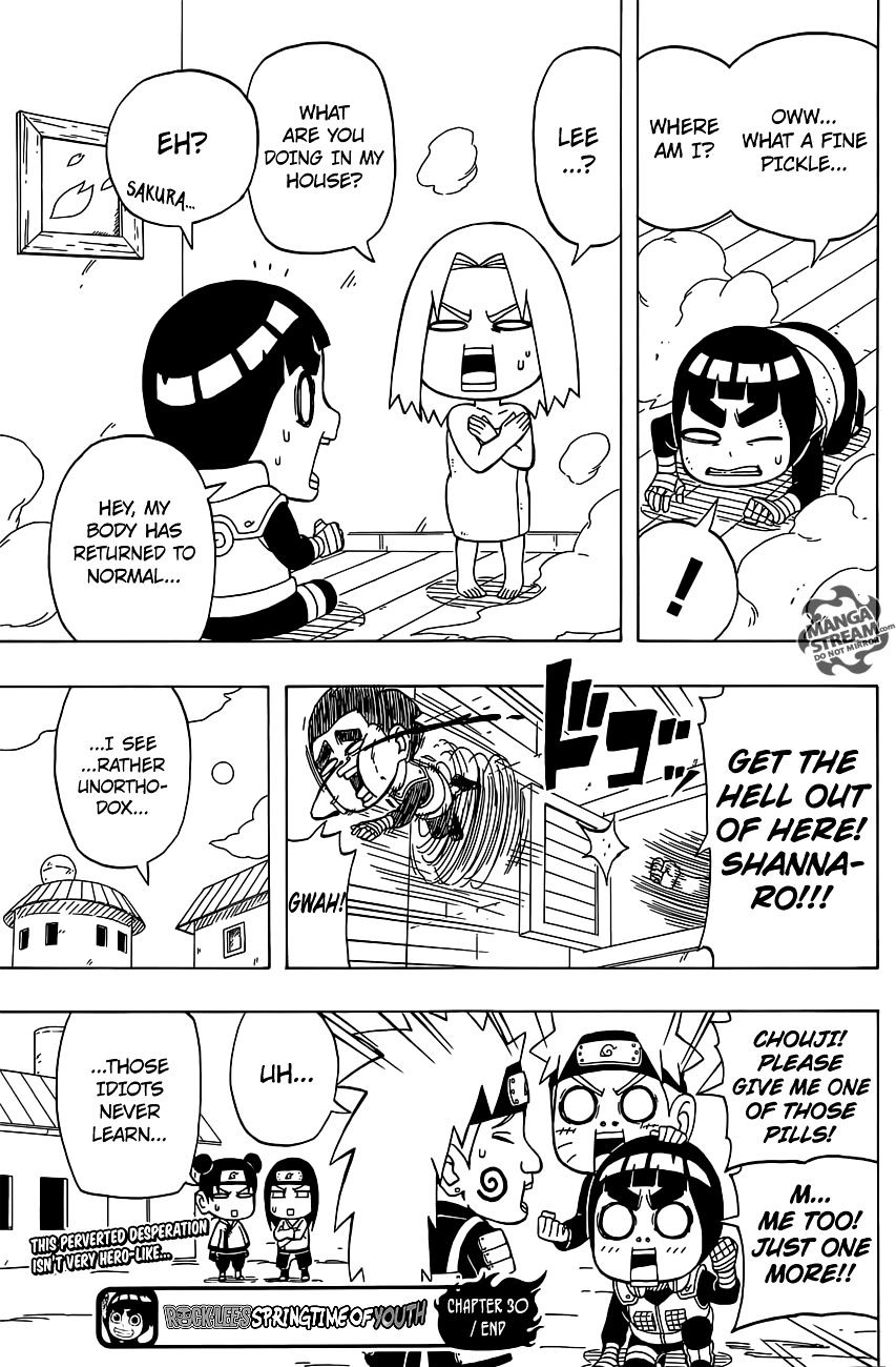 Rock Lee No Seishun Full-Power Ninden - Chapter 30 : Honey, I Shrunk Rock Lee!