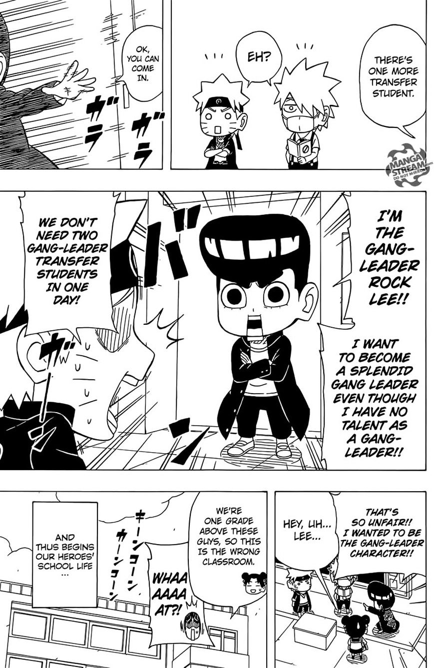 Rock Lee No Seishun Full-Power Ninden - Chapter 32 : Konoha Academy