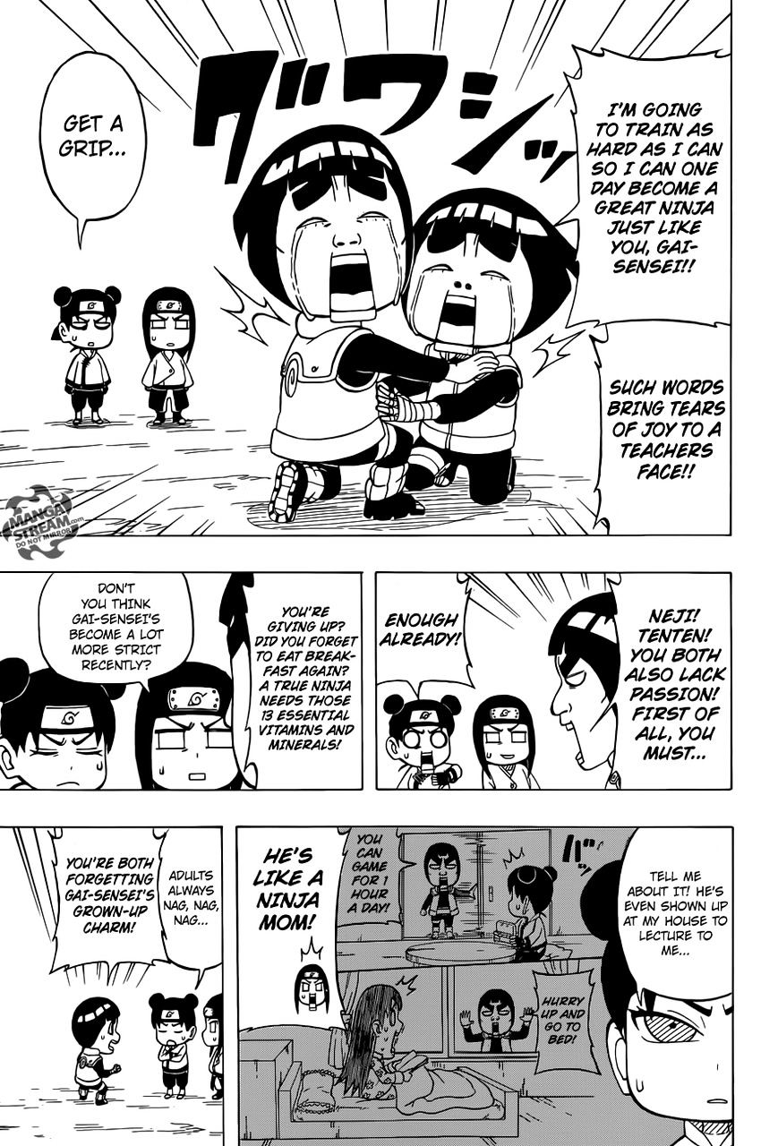 Rock Lee No Seishun Full-Power Ninden - Chapter 36 : Adults!!