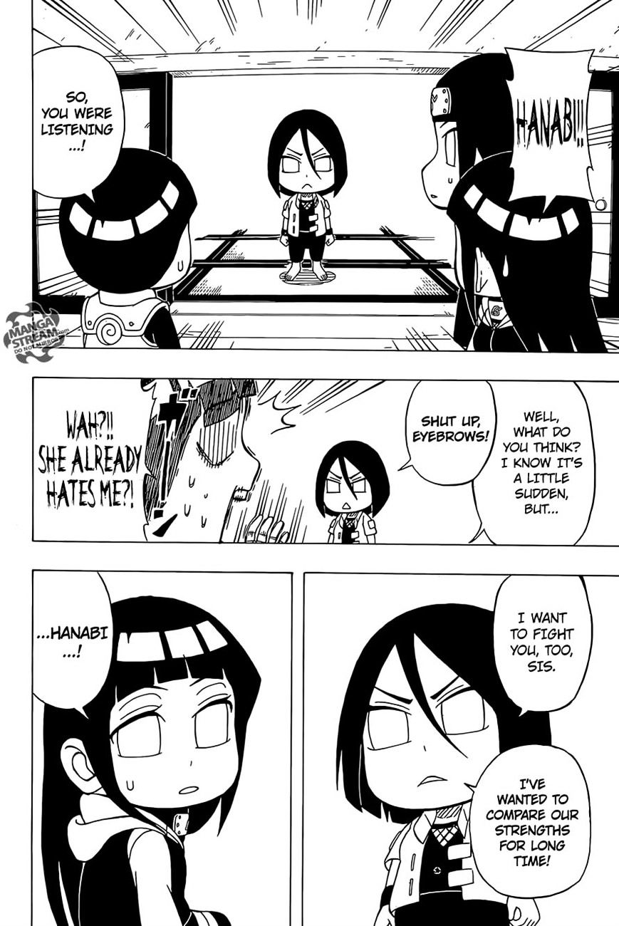 Rock Lee No Seishun Full-Power Ninden - Chapter 34 : Hyuuga Hinata Vs. Hyuuga Hanabi!!