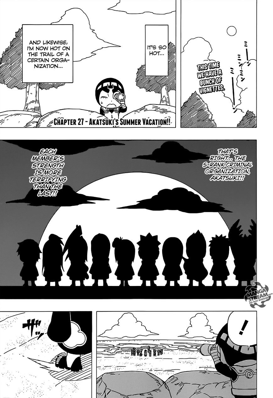 Rock Lee No Seishun Full-Power Ninden - Chapter 27 : Akatsuki’s Summer Vacation!