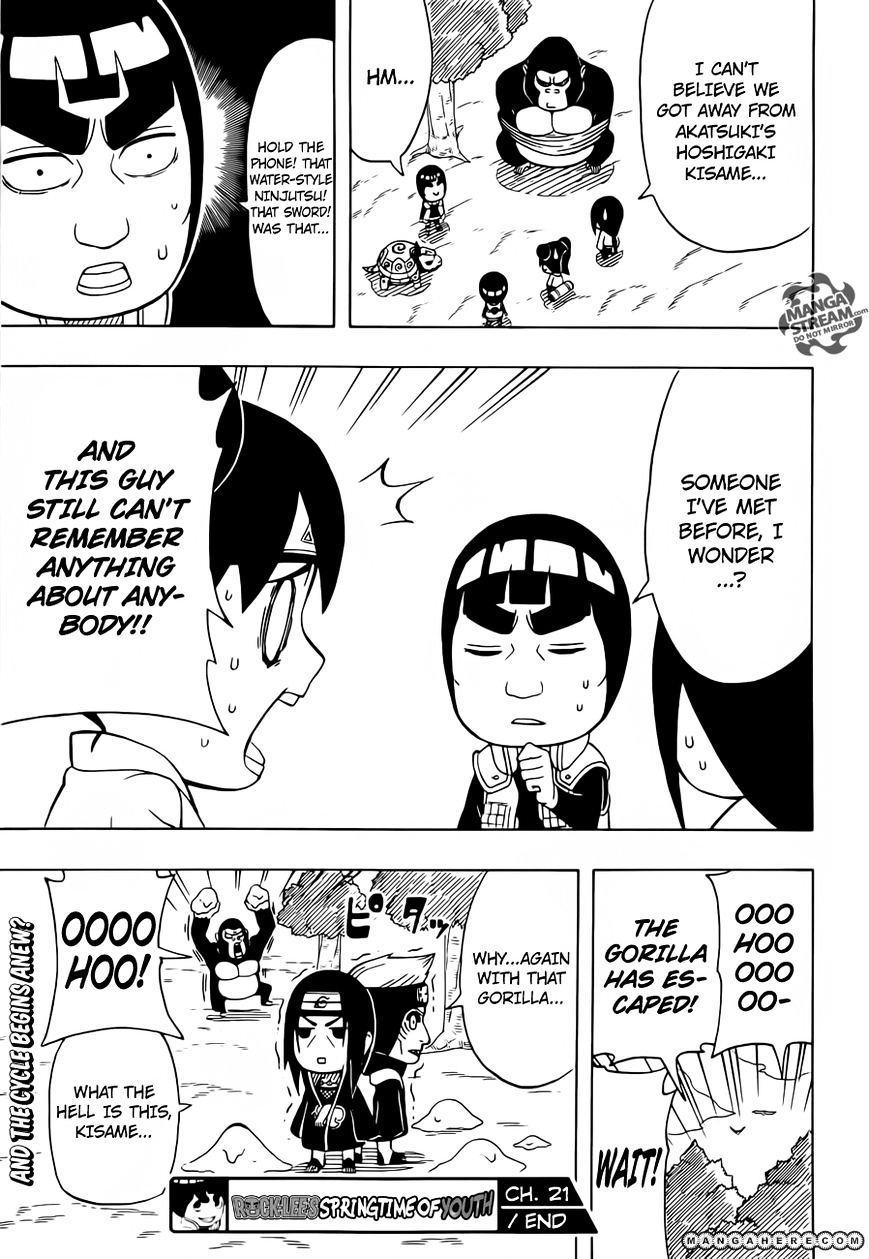 Rock Lee No Seishun Full-Power Ninden - Chapter 21