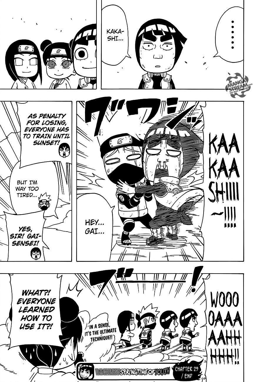 Rock Lee No Seishun Full-Power Ninden - Chapter 29 : Maito Gai Versus Hatake Kakashi