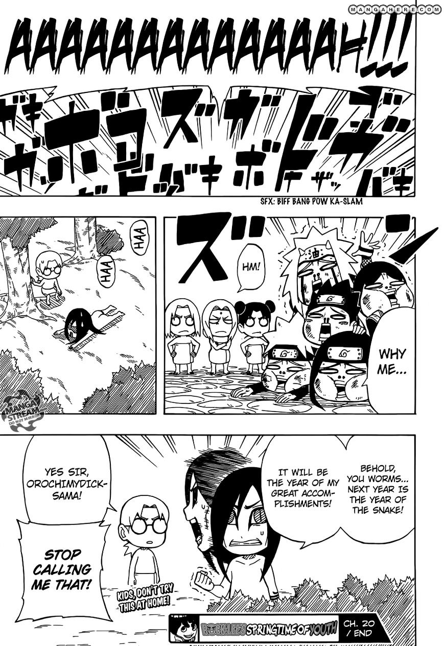 Rock Lee No Seishun Full-Power Ninden - Chapter 20