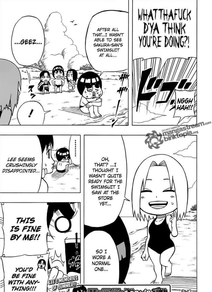 Rock Lee No Seishun Full-Power Ninden - Chapter 5 : Sakura S Swimsuit!!