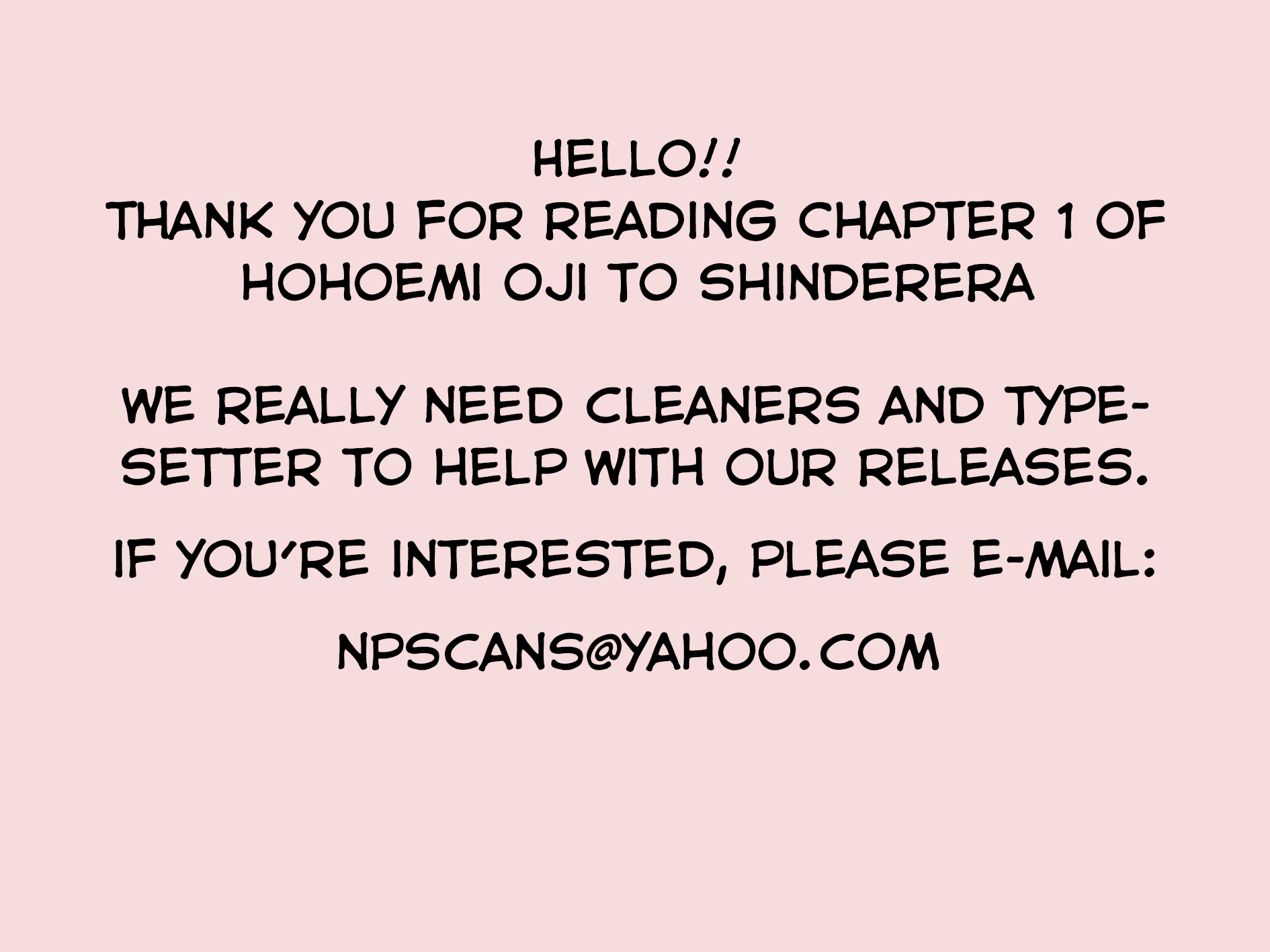 Hohoemi Ouji To Shinderera - Chapter 1