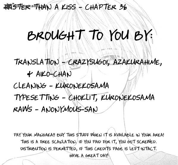 Faster Than A Kiss - Chapter 36