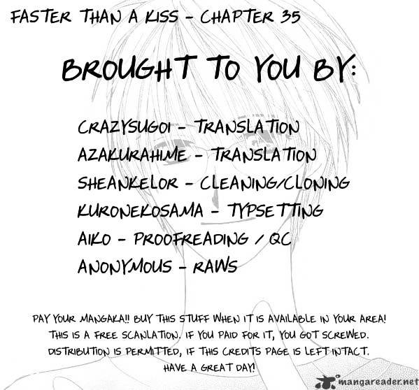 Faster Than A Kiss - Chapter 35