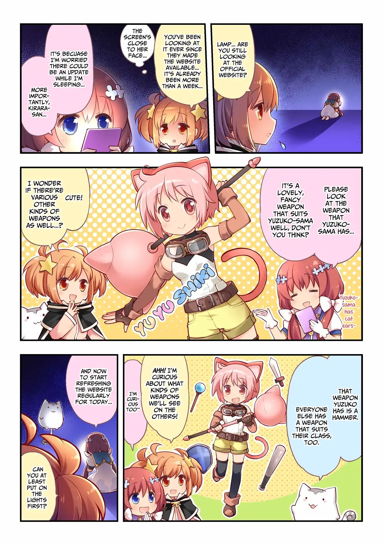 Oshiete! Kirara Fantasia - Chapter 4: Yuyushiki And Weapons