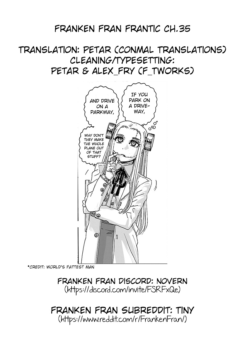 Franken Fran Frantic - Vol.6 Chapter 35: Cockroach Town