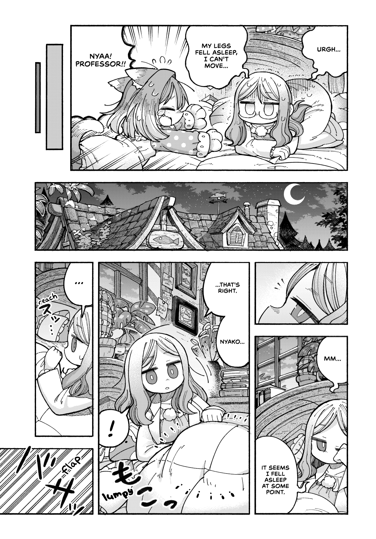 Nyako To Hakase - Vol.1 Chapter 3: Embarassing Sleeping Position