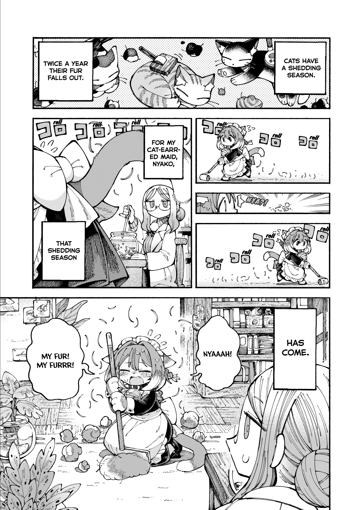 Nyako To Hakase - Chapter 7: Cat-Ears And Hairballs