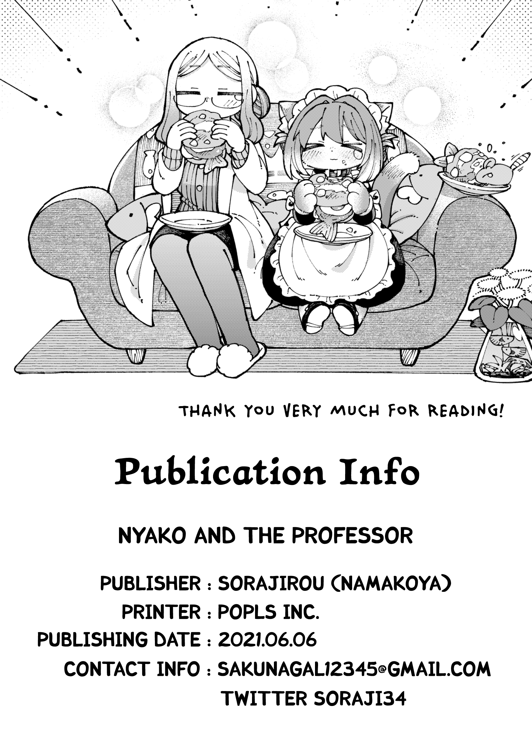 Nyako To Hakase - Vol.1 Chapter 6.9: Extra Stuff + Cover Story