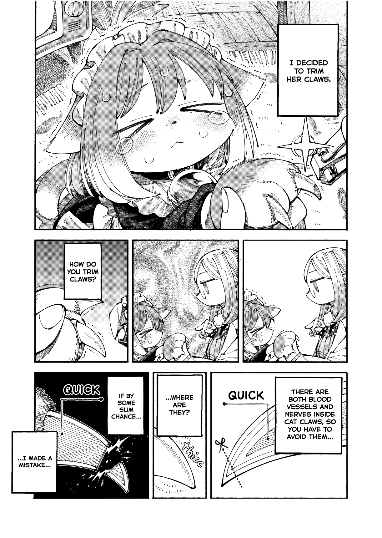 Nyako To Hakase - Vol.1 Chapter 6.6: Extra Chapter [Revision] Cat Ears And Trimming Claws