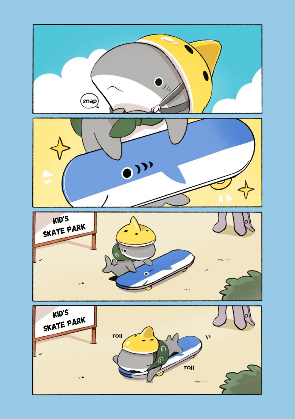 Little Shark's Outings - Vol.3 Chapter 46: Little Shark And Skateboard