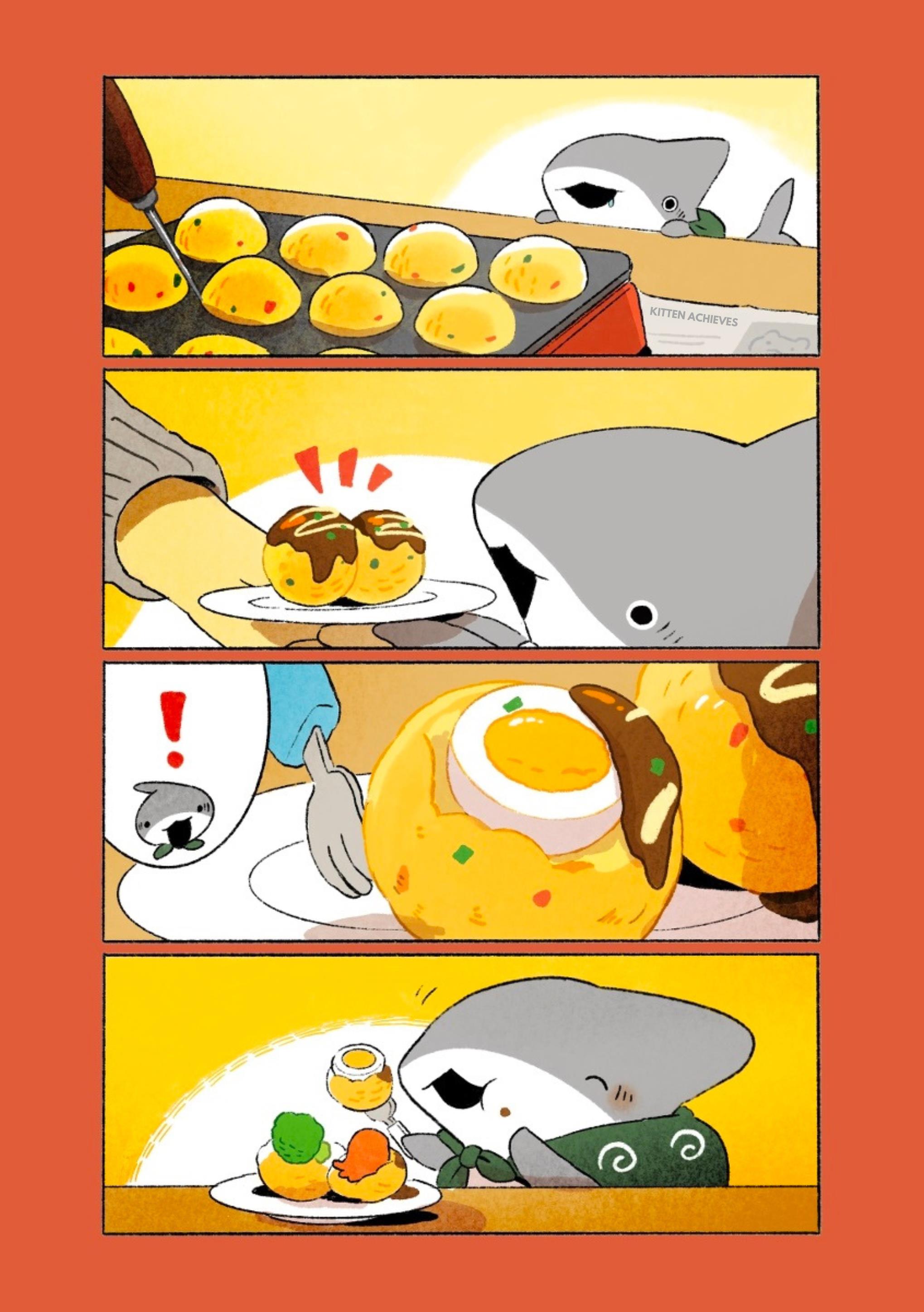 Little Shark's Outings - Chapter 107: Little Shark And Takoyaki