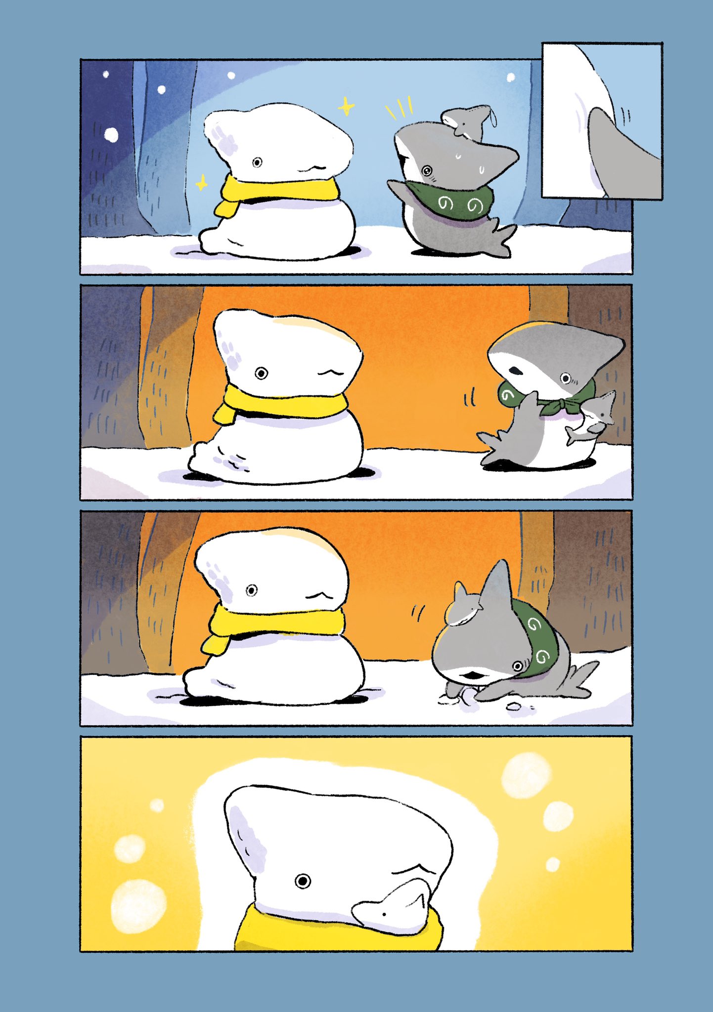 Little Shark's Outings - Vol.3 Chapter 74: Snowman