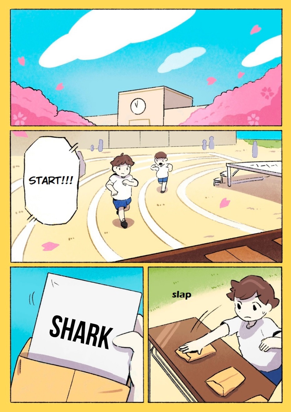 Little Shark's Outings - Vol.3 Chapter 76: Borrowing Bread-Eating Race