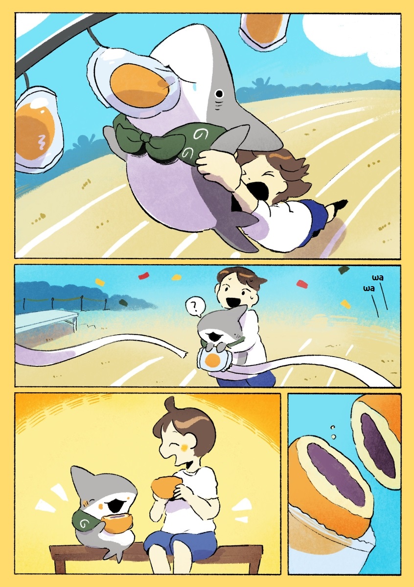 Little Shark's Outings - Vol.3 Chapter 76: Borrowing Bread-Eating Race