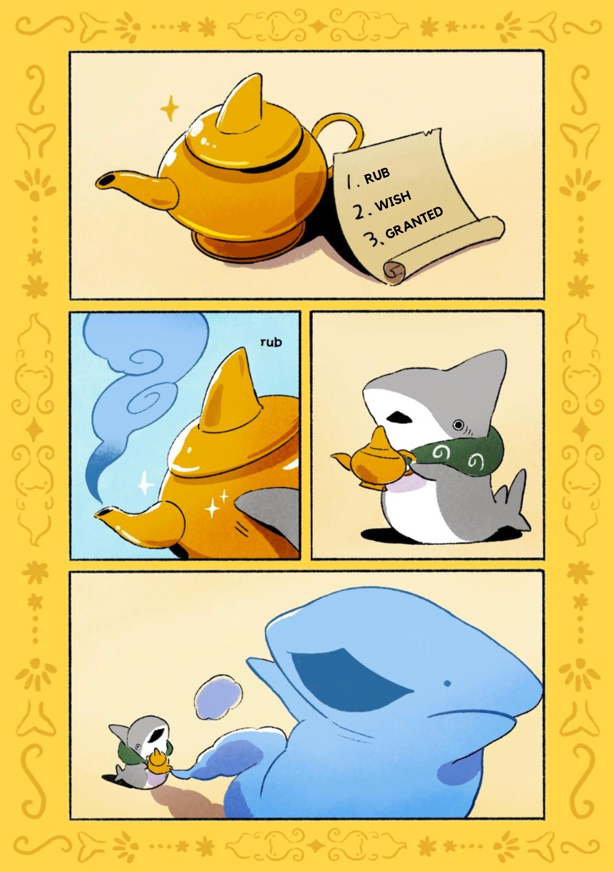 Little Shark's Outings - Chapter 100: Little Shark And The Magic Lamp