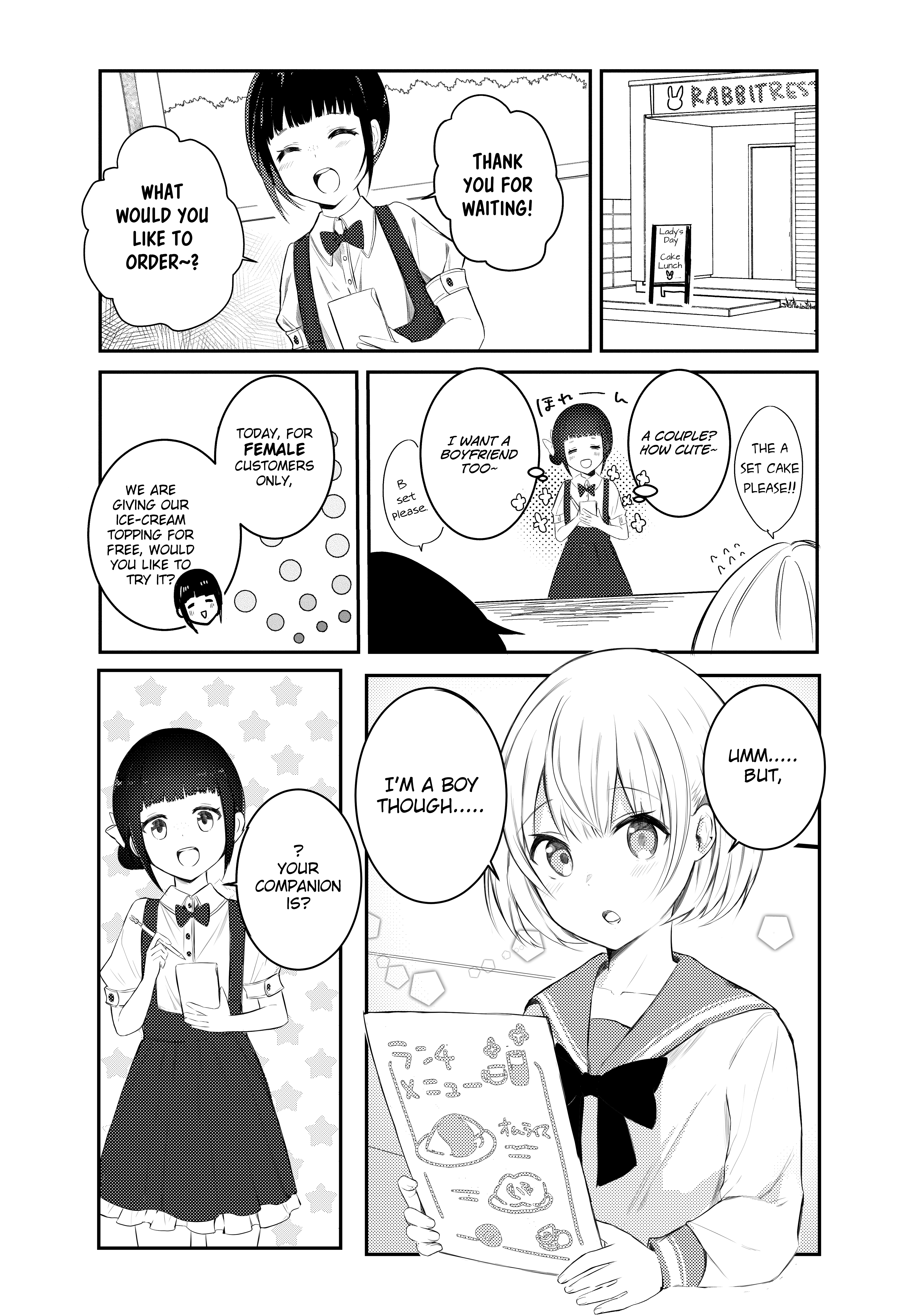 Suki Koso Momo No Jouzu Nare! - Vol.1 Chapter 11: A Story About Going To A Cafe With An Otoko No Ko (男の娘)