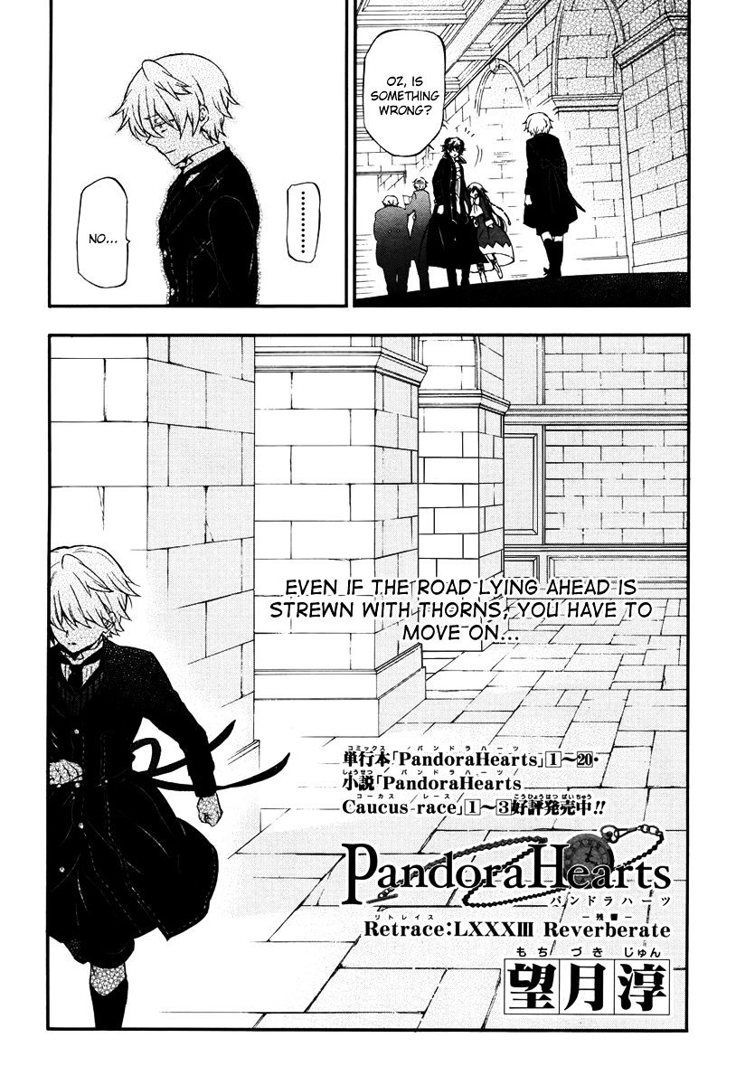 Pandora Hearts - Vol.20 Chapter 85 : Retrace Lxxxv: Reverebrate