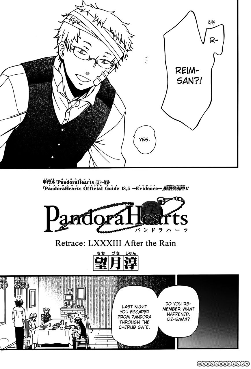 Pandora Hearts - Vol.20 Chapter 83 : Retrace Lxxxiii: After The Rain