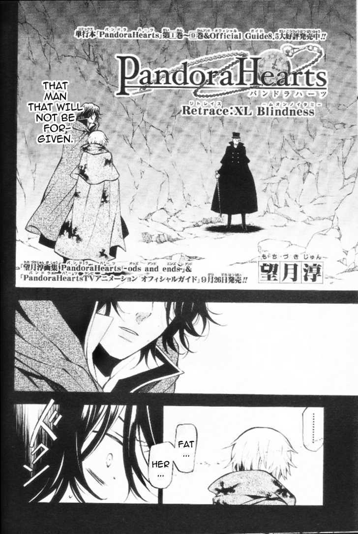 Pandora Hearts - Vol.10 Chapter 40 : Retrace Xl: Blindness