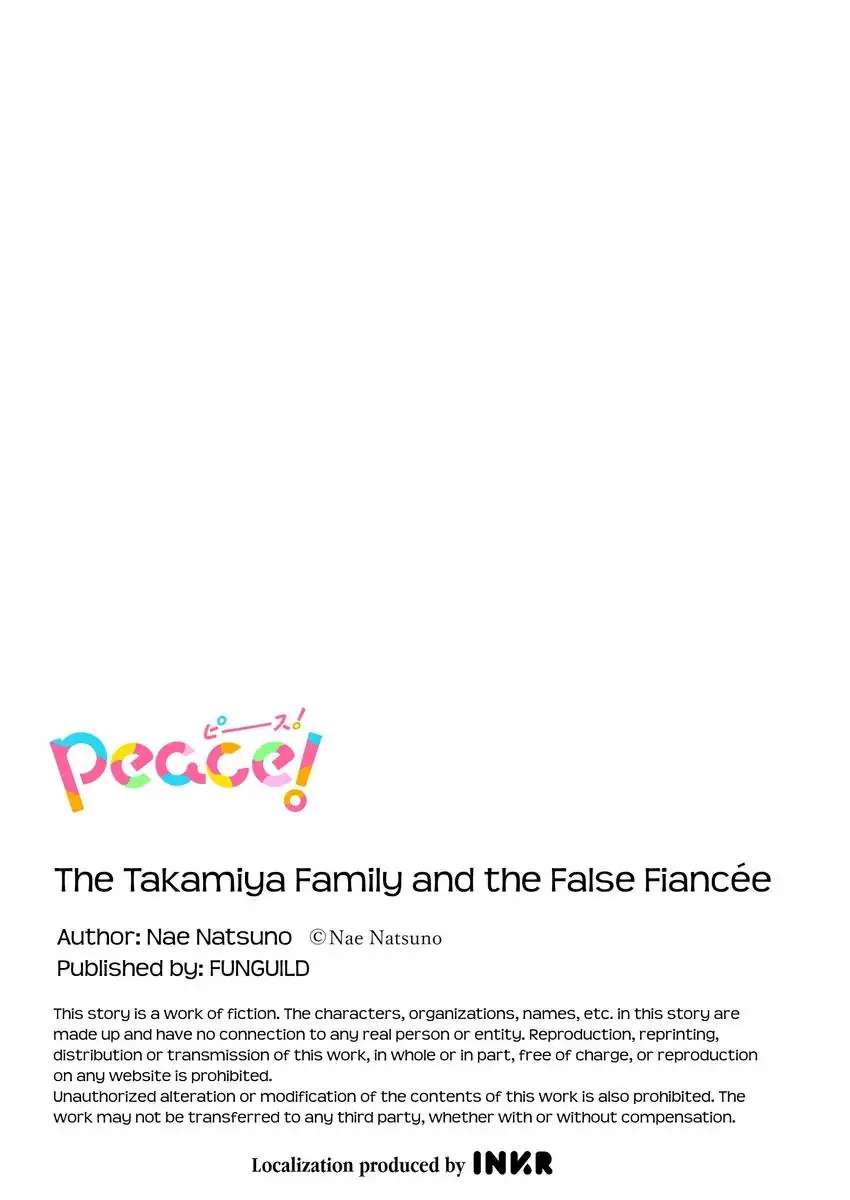 The Takamiya Family And The False Fiancée - Chapter 11