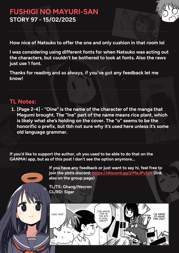 Fushigi No Mayuri-San - Chapter 97: Megumi & Natsuko ~ Past Episode 2 ~