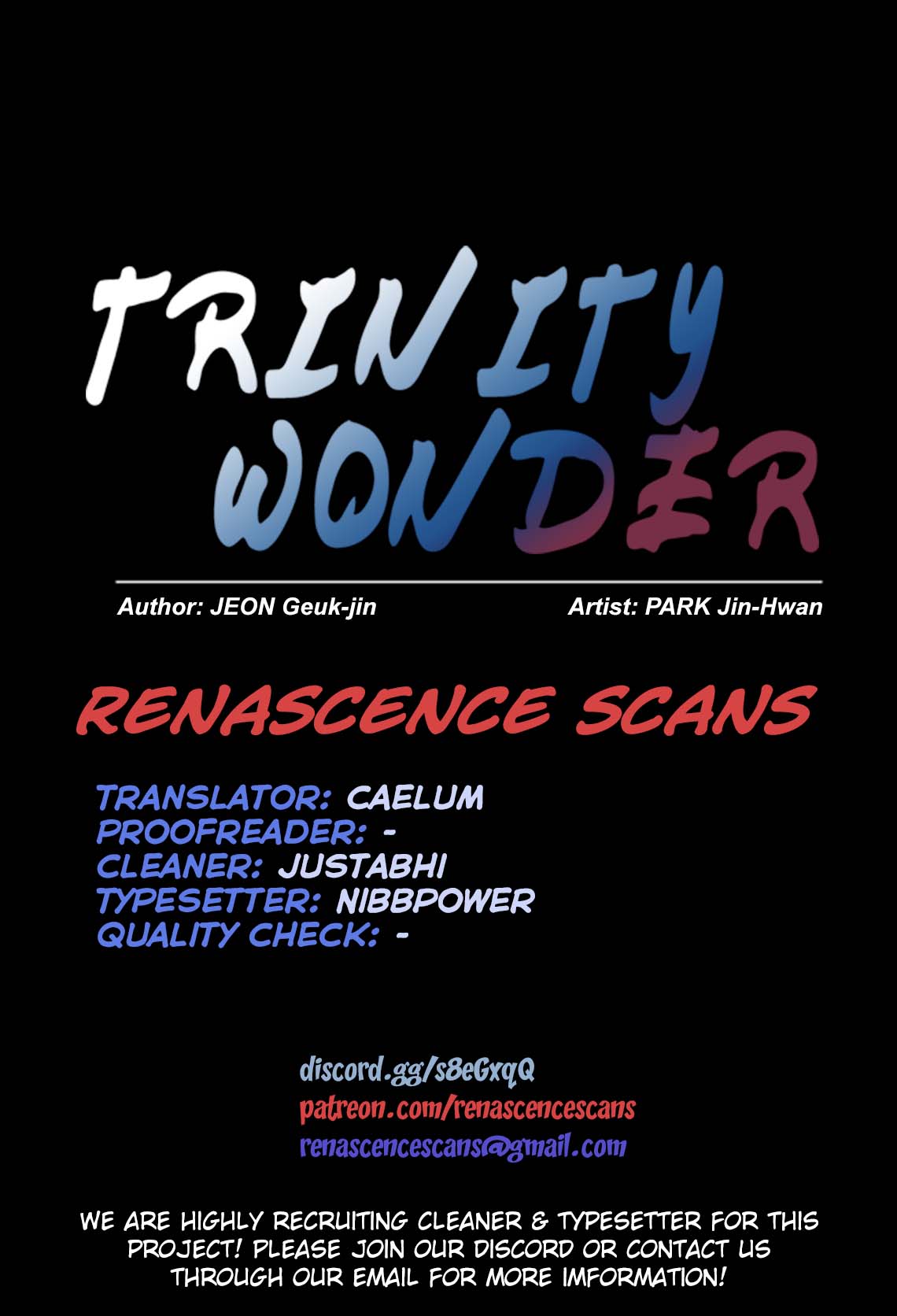 Trinity Wonder - Vol.3 Chapter 100