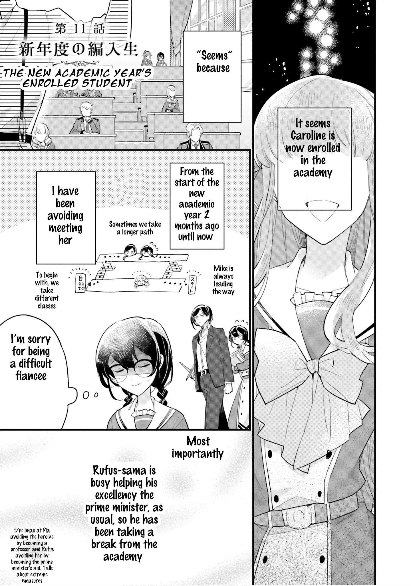 Yowaki Max Reijou Nanoni, Ratsuwan Konyakusha-Sama No Kake Ni Notte Shimatta - Vol.2 Chapter 11: The New Academic Year’s Enrolled Student