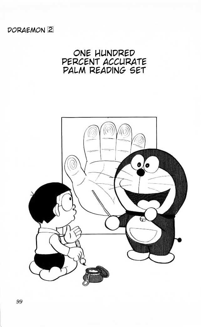 Doraemon - Vol.2 Chapter 26 : One Hundred Percent Accurate Palm Reading Set