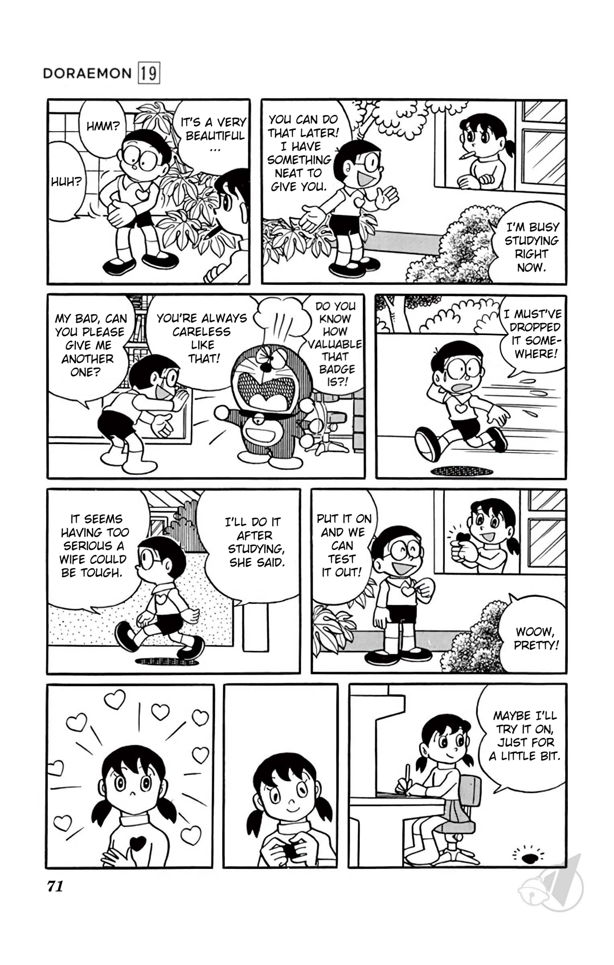 Doraemon - Vol.19 Chapter 347: Couple Test Badges