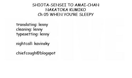 Shiota-Sensei To Amai-Chan - Chapter 5 : When You Re Sleepy