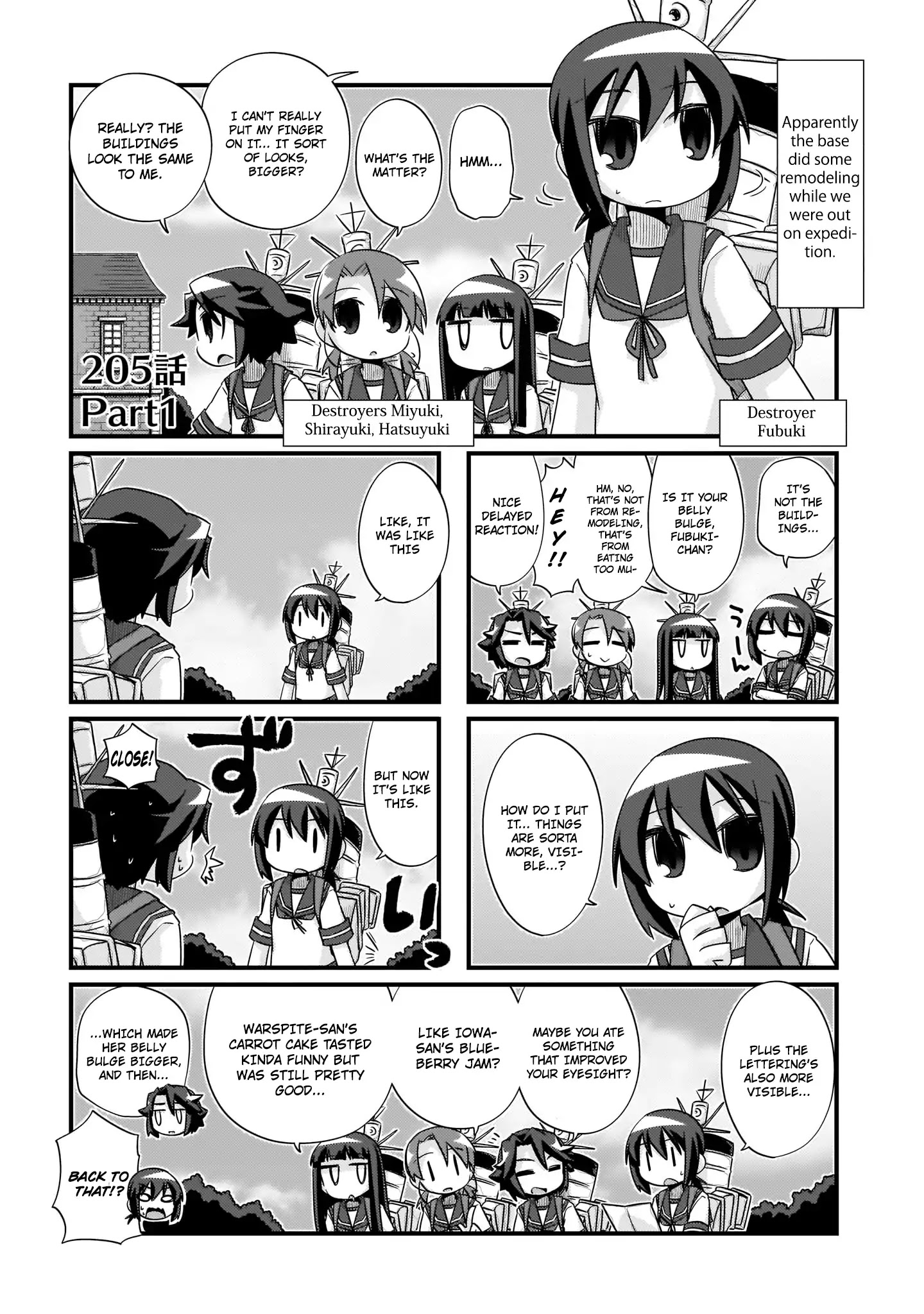 Kantai Collection - Kankore - 4-Koma Comic - Fubuki, Ganbarimasu! - Chapter 205