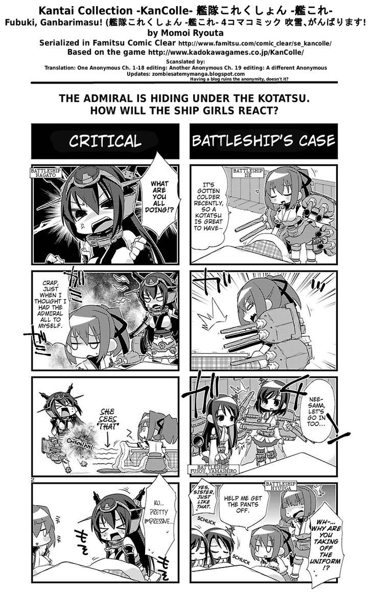 Kantai Collection - Kankore - 4-Koma Comic - Fubuki, Ganbarimasu! - Chapter 19