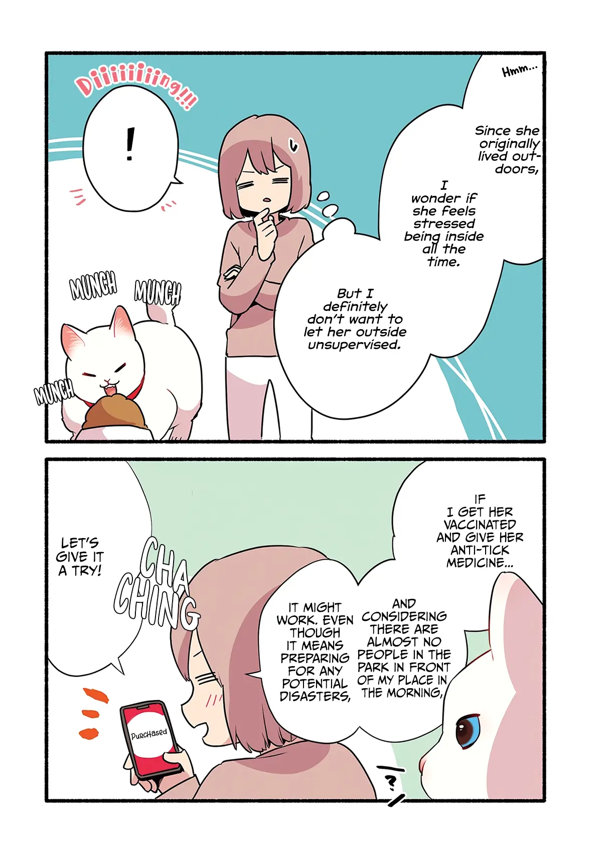 Aisaretagari No Shironeko Miko-San - Vol.1 Chapter 1.4: Part 4: Miko-San And Walking